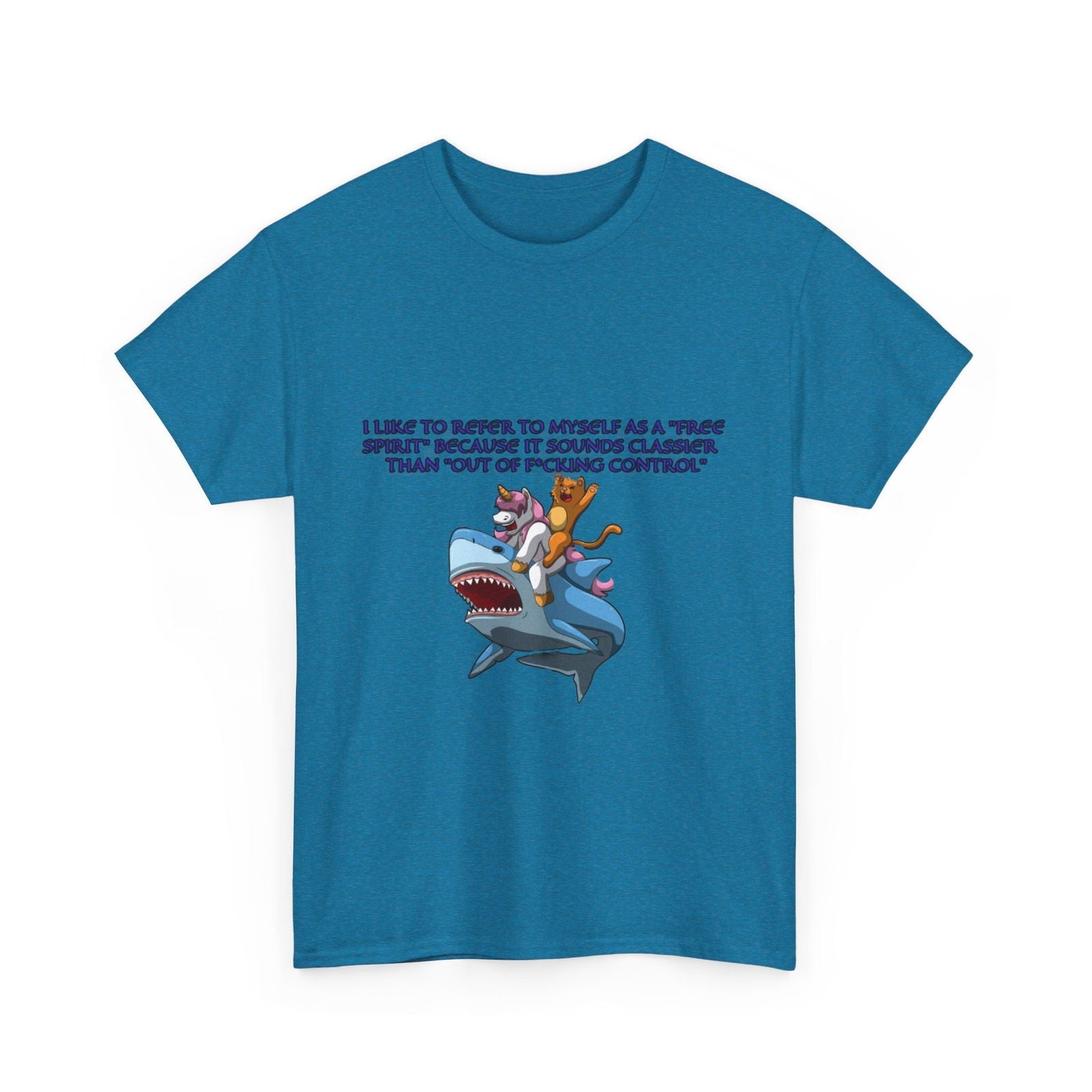 Free Spirit Out Of Control Unisex Heavy Cotton Tee - S - Mart Shop Smart Treasures