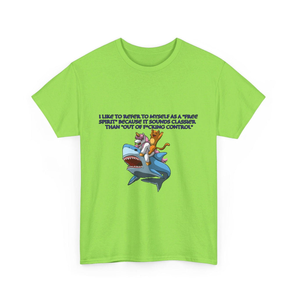 Free Spirit Out Of Control Unisex Heavy Cotton Tee - S - Mart Shop Smart Treasures