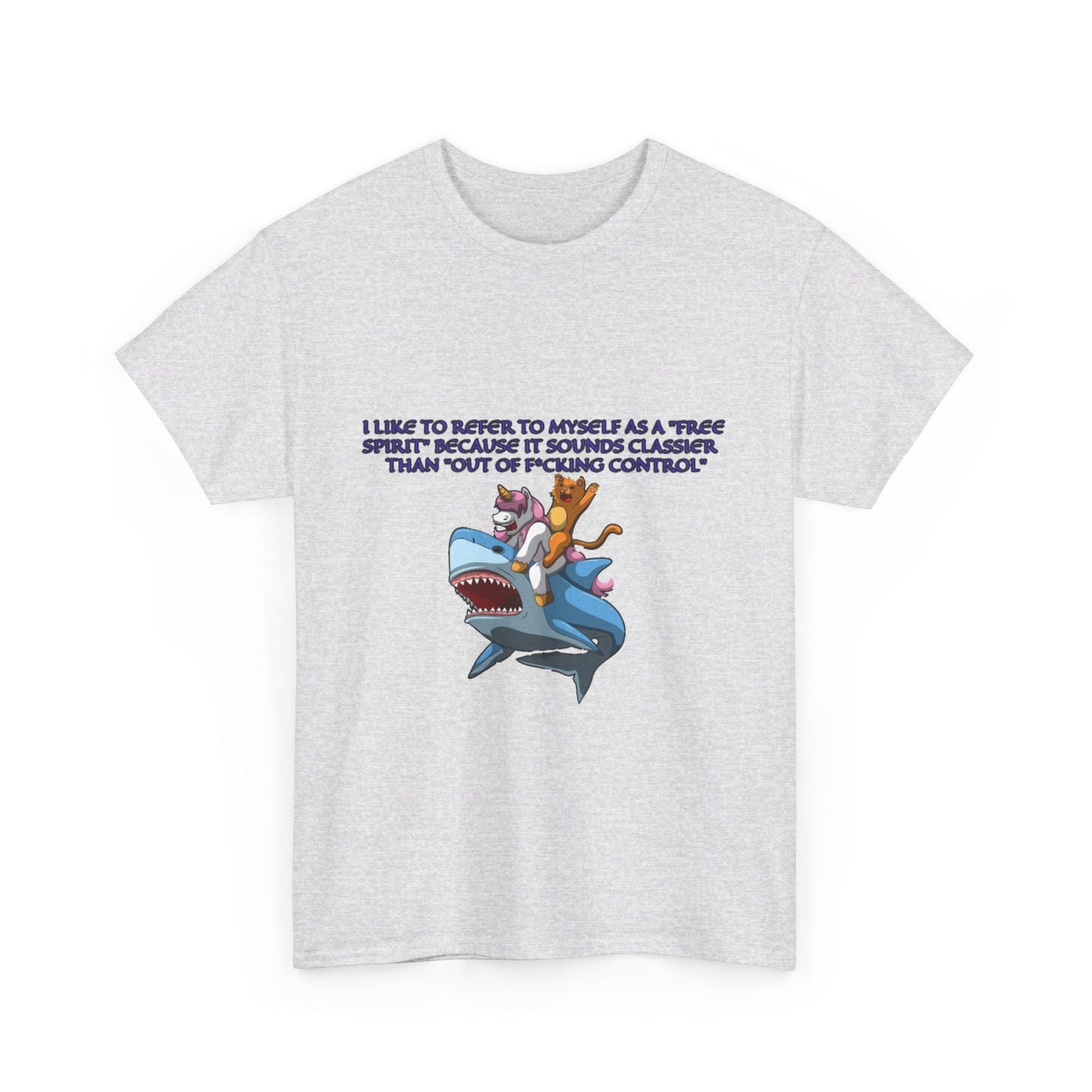 Free Spirit Out Of Control Unisex Heavy Cotton Tee - S - Mart Shop Smart Treasures