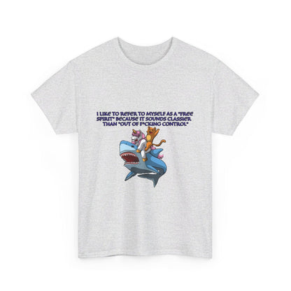 Free Spirit Out Of Control Unisex Heavy Cotton Tee - S-Mart Shop Smart Treasures