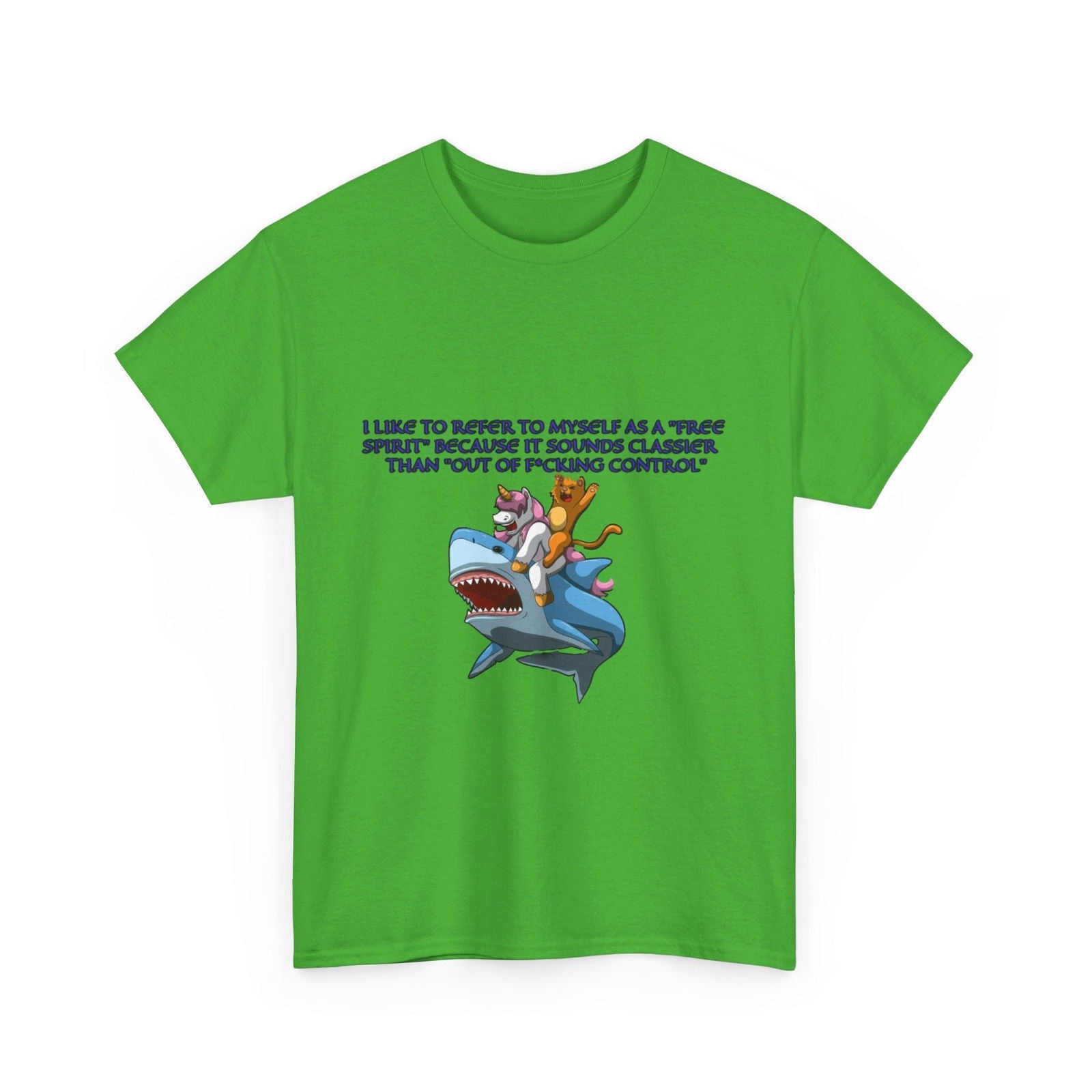 Free Spirit Out Of Control Unisex Heavy Cotton Tee - S - Mart Shop Smart Treasures
