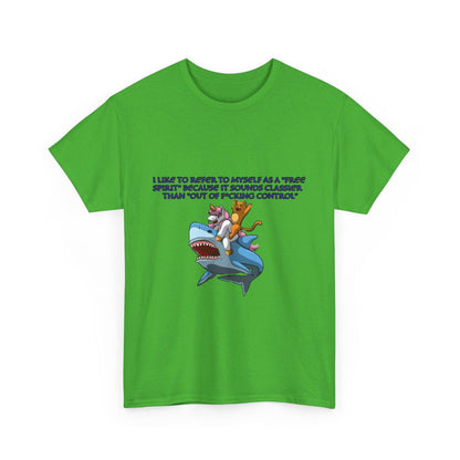 Free Spirit Out Of Control Unisex Heavy Cotton Tee - S-Mart Shop Smart Treasures