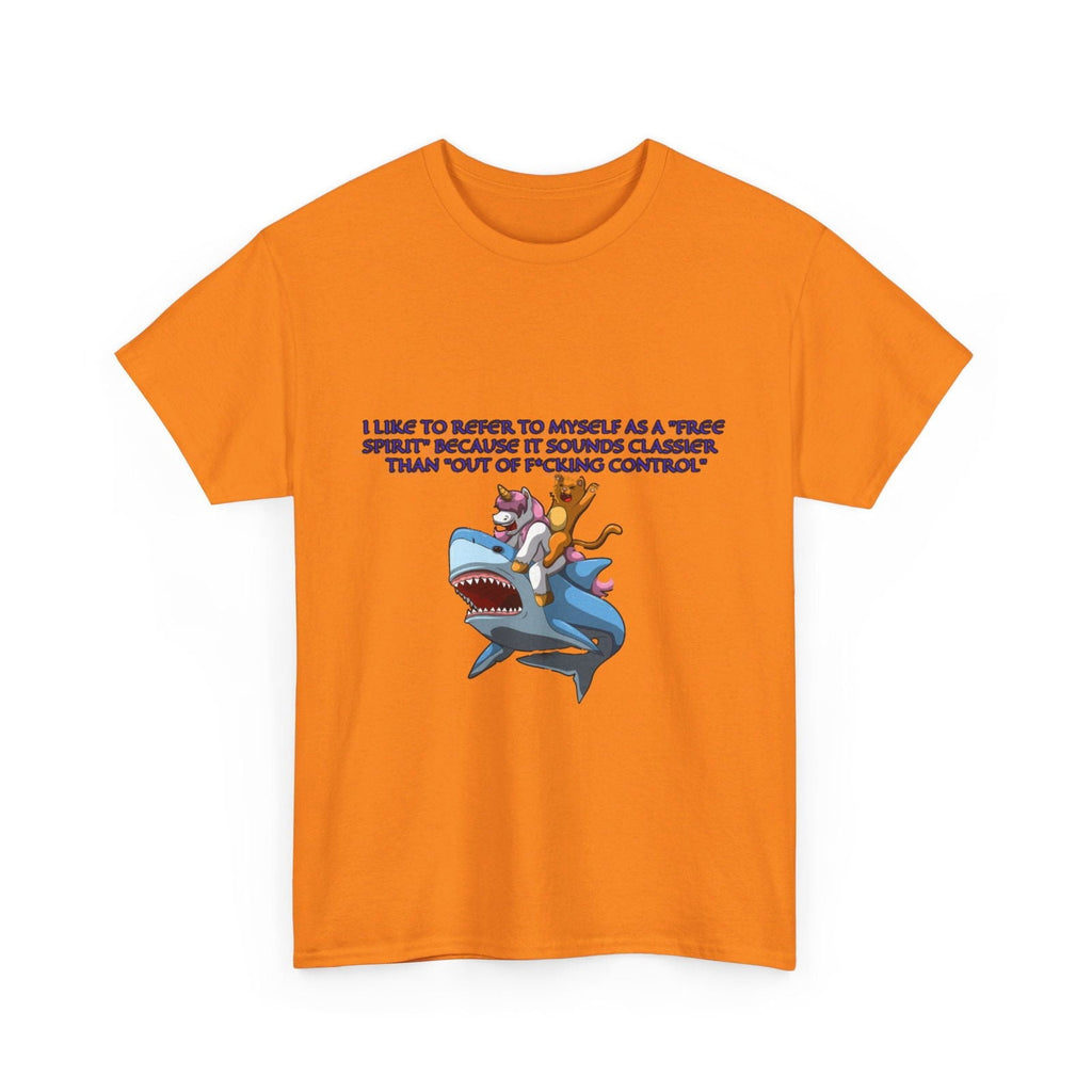 Free Spirit Out Of Control Unisex Heavy Cotton Tee - S - Mart Shop Smart Treasures