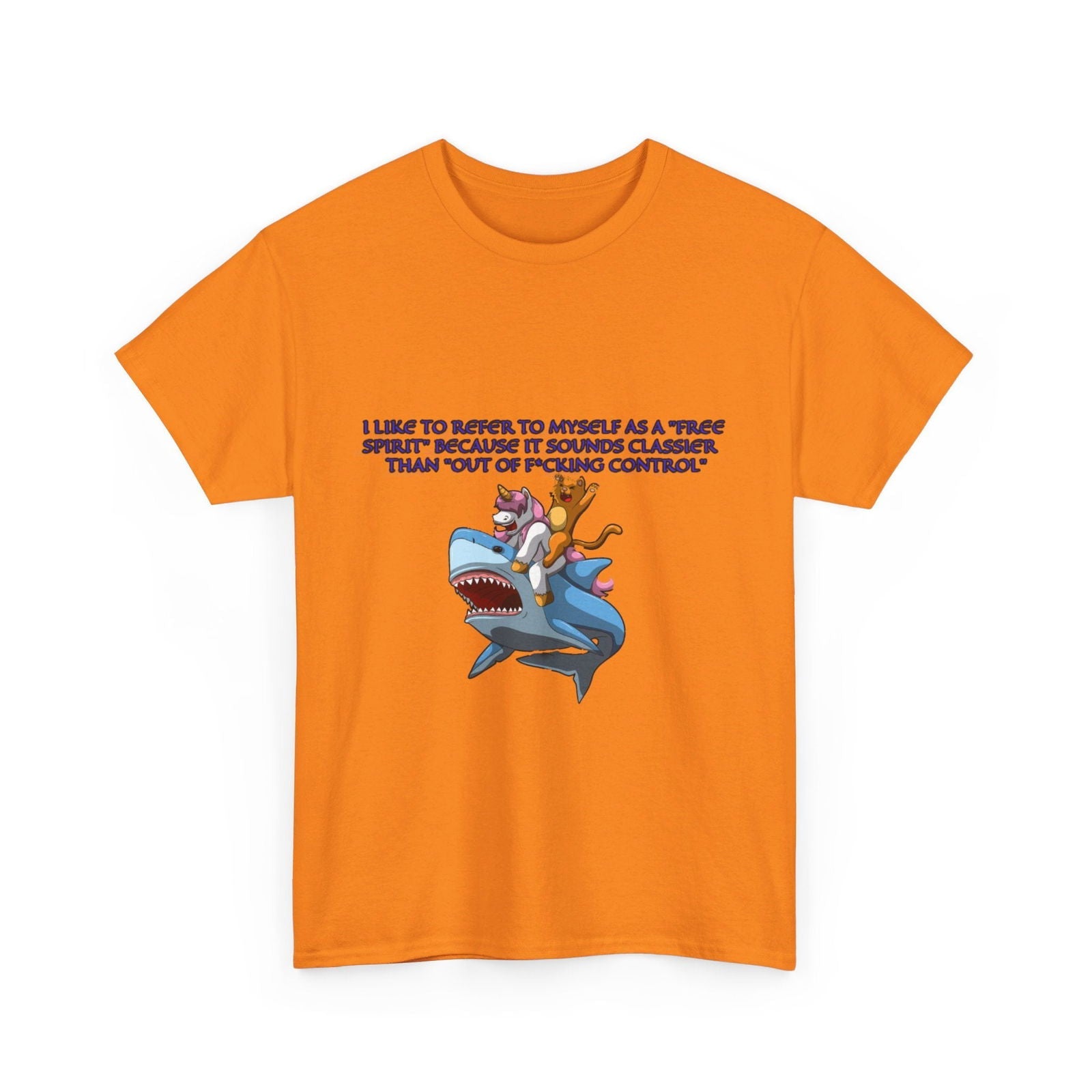 Free Spirit Out Of Control Unisex Heavy Cotton Tee - S - Mart Shop Smart Treasures