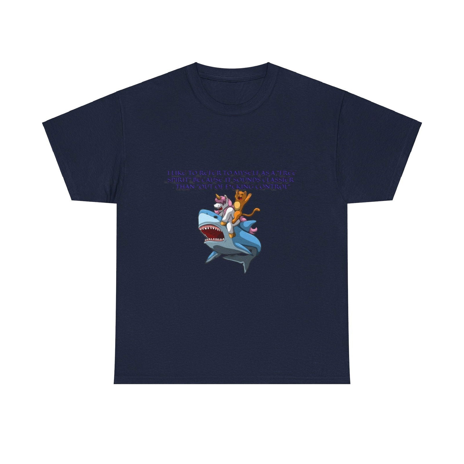 Free Spirit Out Of Control Unisex Heavy Cotton Tee - S - Mart Shop Smart Treasures