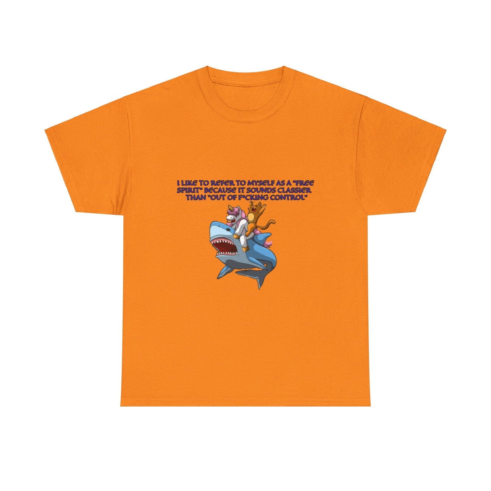Free Spirit Out Of Control Unisex Heavy Cotton Tee - S - Mart Shop Smart Treasures
