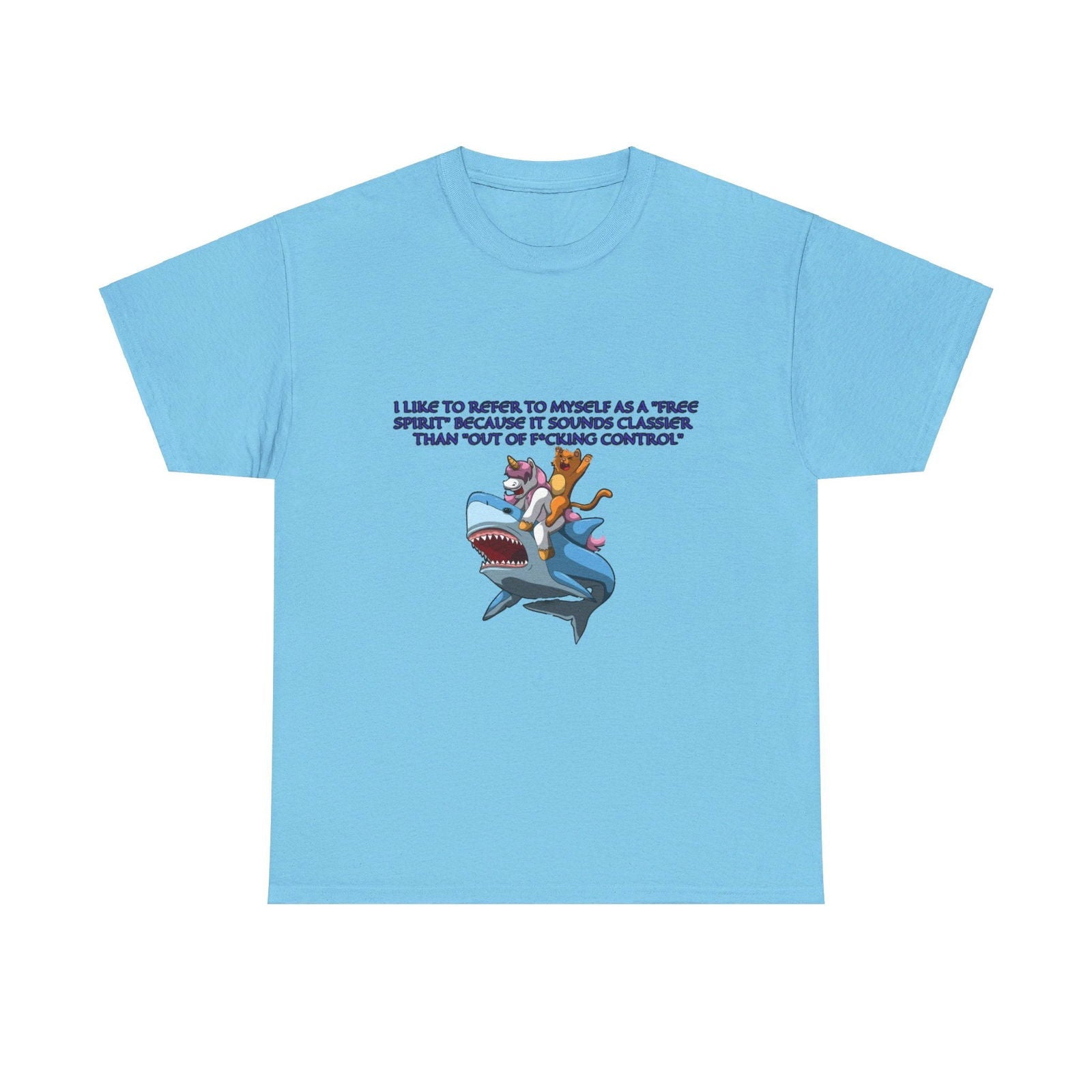 Free Spirit Out Of Control Unisex Heavy Cotton Tee - S - Mart Shop Smart Treasures