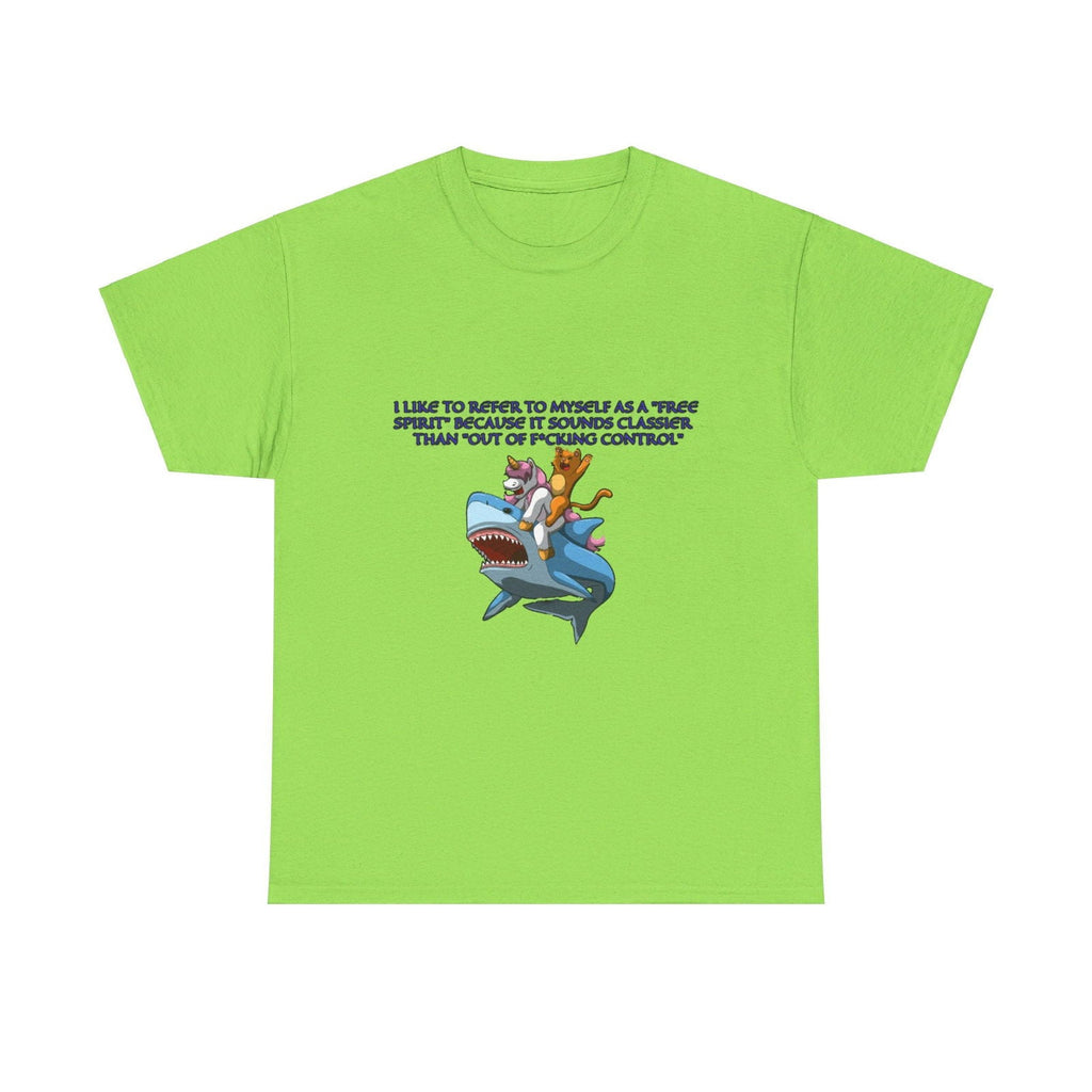 Free Spirit Out Of Control Unisex Heavy Cotton Tee - S - Mart Shop Smart Treasures