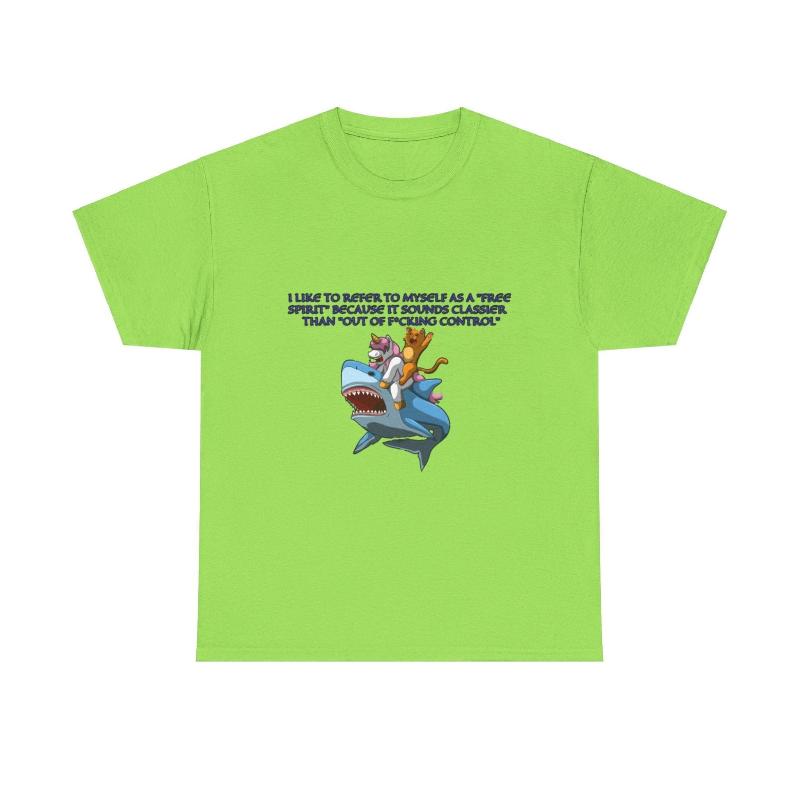 Free Spirit Out Of Control Unisex Heavy Cotton Tee - S - Mart Shop Smart Treasures