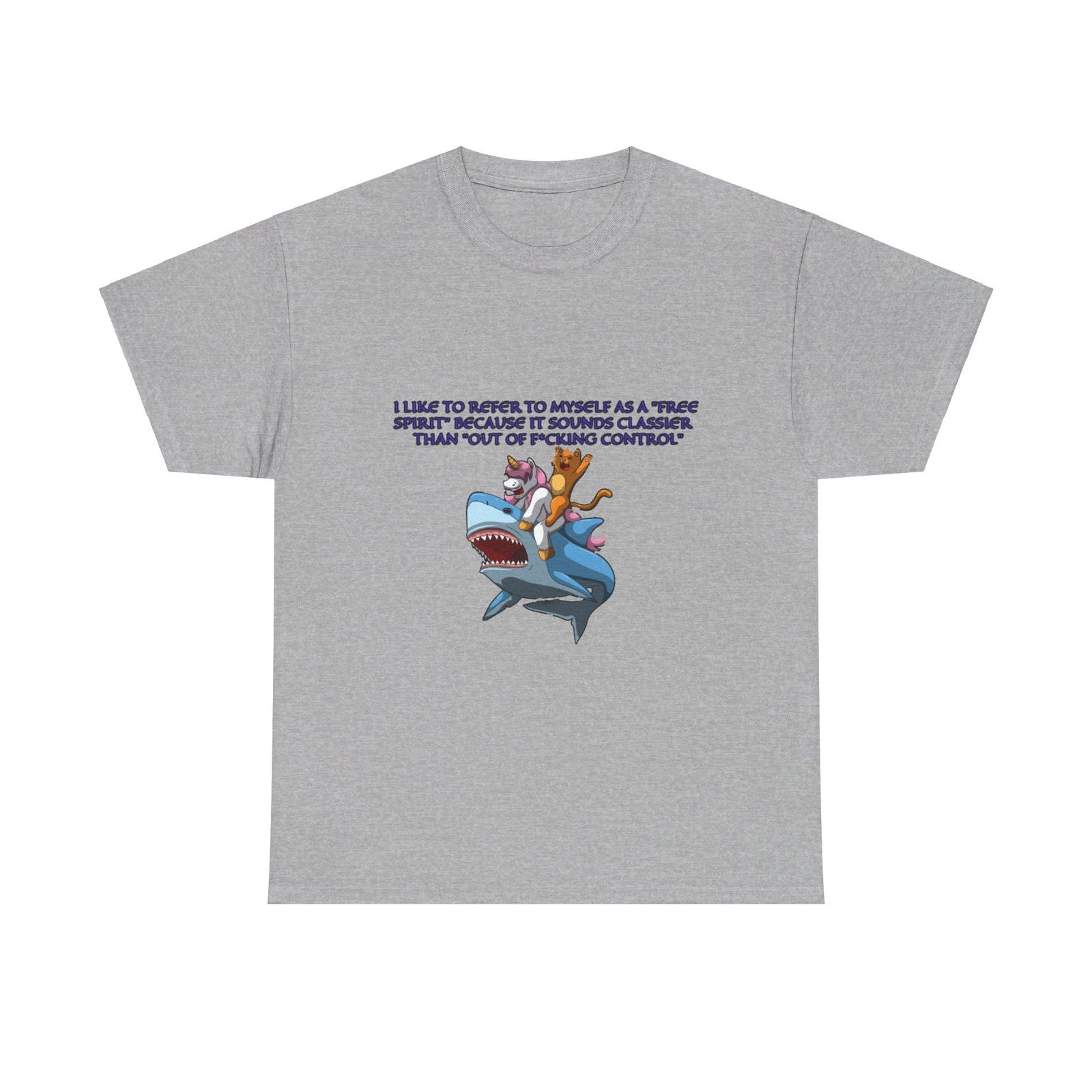 Free Spirit Out Of Control Unisex Heavy Cotton Tee - S - Mart Shop Smart Treasures
