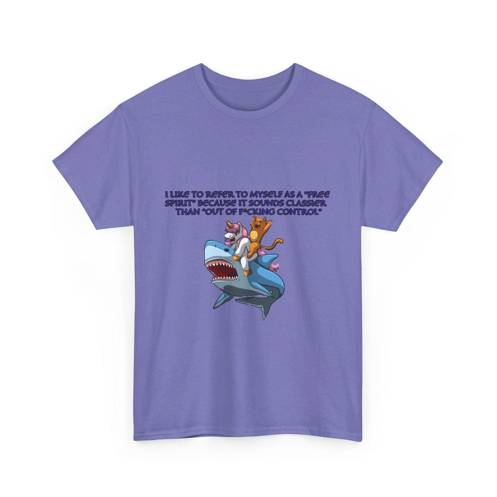 Free Spirit Out Of Control Unisex Heavy Cotton Tee - S - Mart Shop Smart Treasures