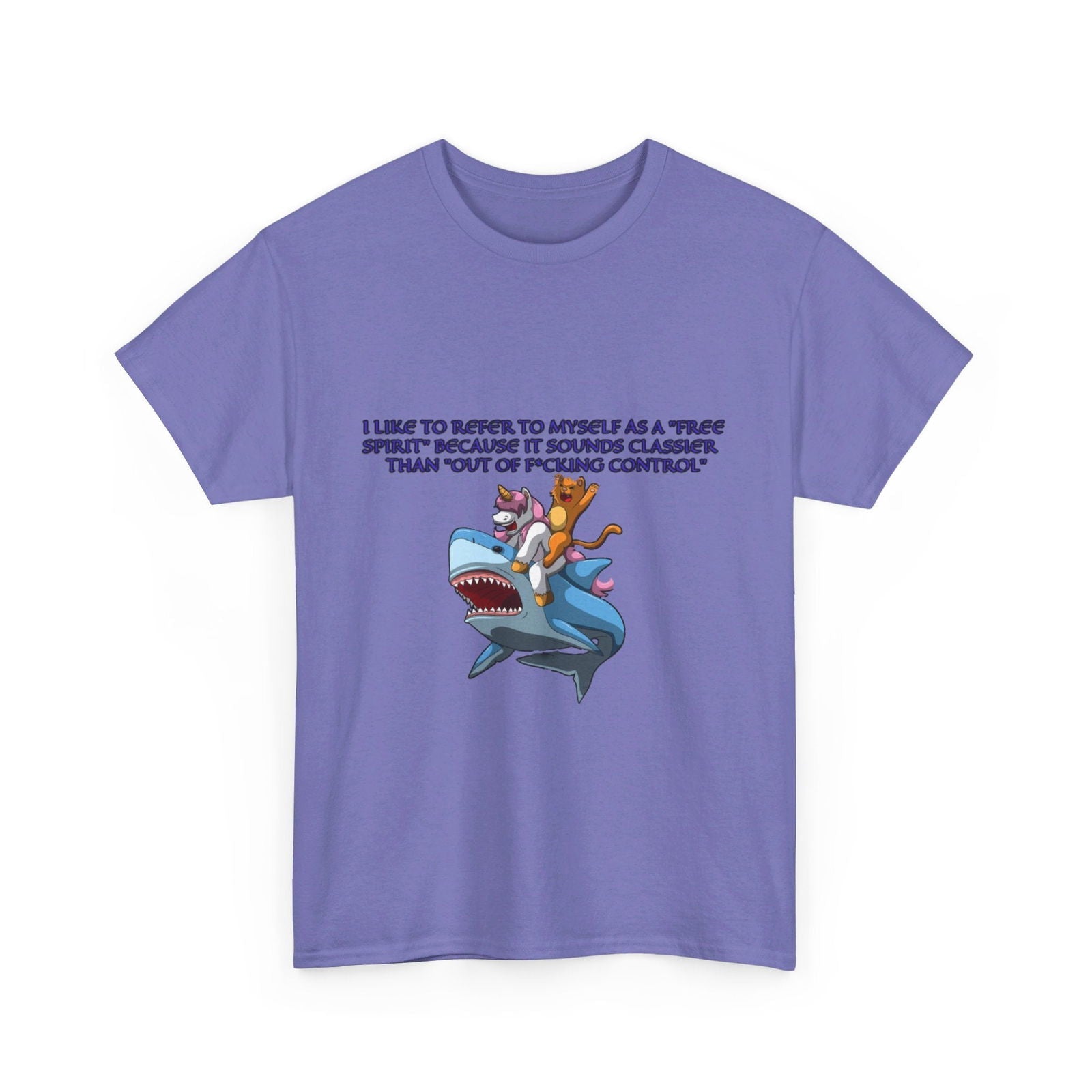 Free Spirit Out Of Control Unisex Heavy Cotton Tee - S - Mart Shop Smart Treasures