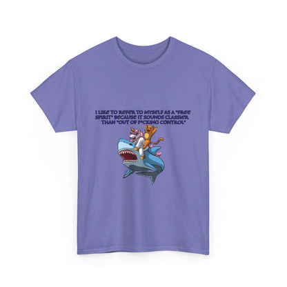 Free Spirit Out Of Control Unisex Heavy Cotton Tee - S-Mart Shop Smart Treasures