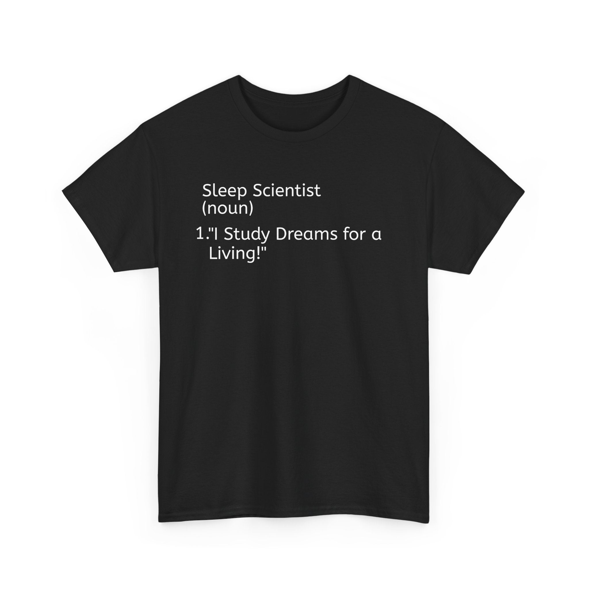 Funny Sleep Scientist Unisex Heavy Cotton Tee - Perfect Gift for Dream Researchers - S-Mart Shop Smart Treasures