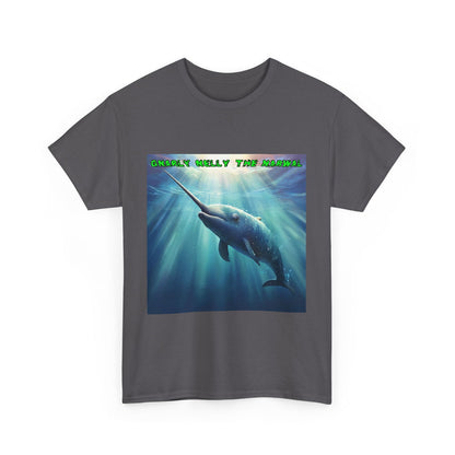 gNarly Nelly The Narwal Unisex Heavy Cotton Tee - S-Mart Shop Smart Treasures