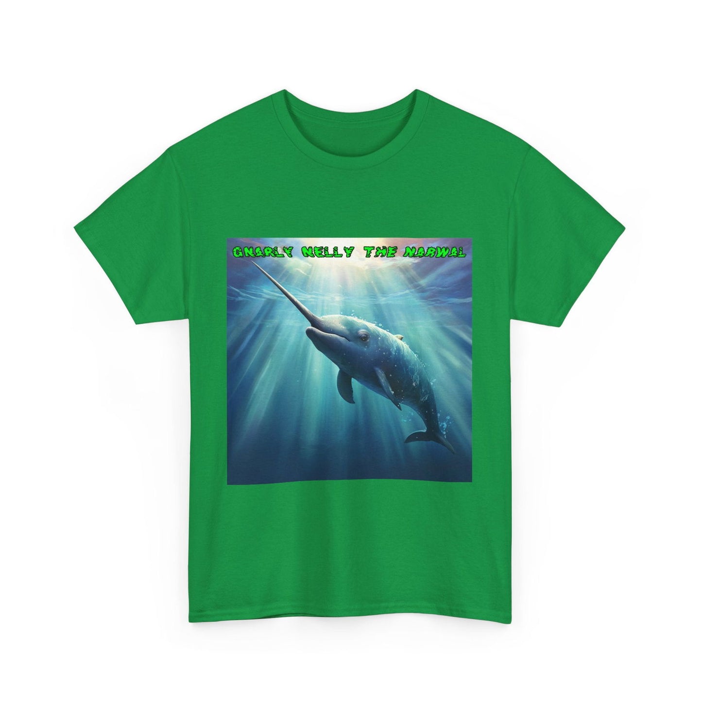 gNarly Nelly The Narwal Unisex Heavy Cotton Tee - S-Mart Shop Smart Treasures