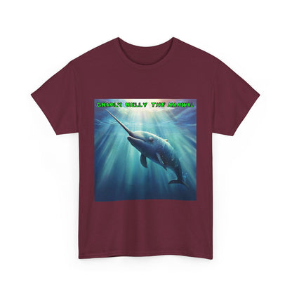 gNarly Nelly The Narwal Unisex Heavy Cotton Tee - S-Mart Shop Smart Treasures