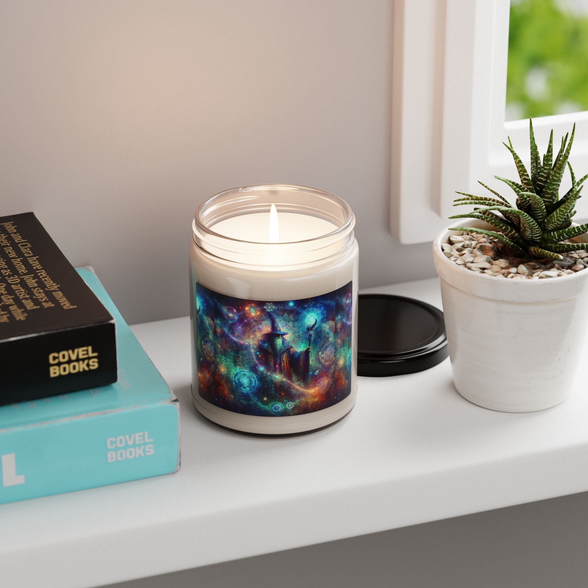 Galactic Wizards Wharf Scented Soy Candle | 9oz | Magical Home Decor - S-Mart Shop Smart Treasures