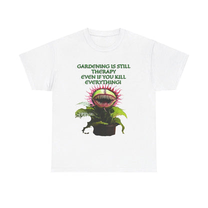 Gardening Is Therapy Unisex Heavy Cotton Tee - S-Mart Shop Smart Treasures