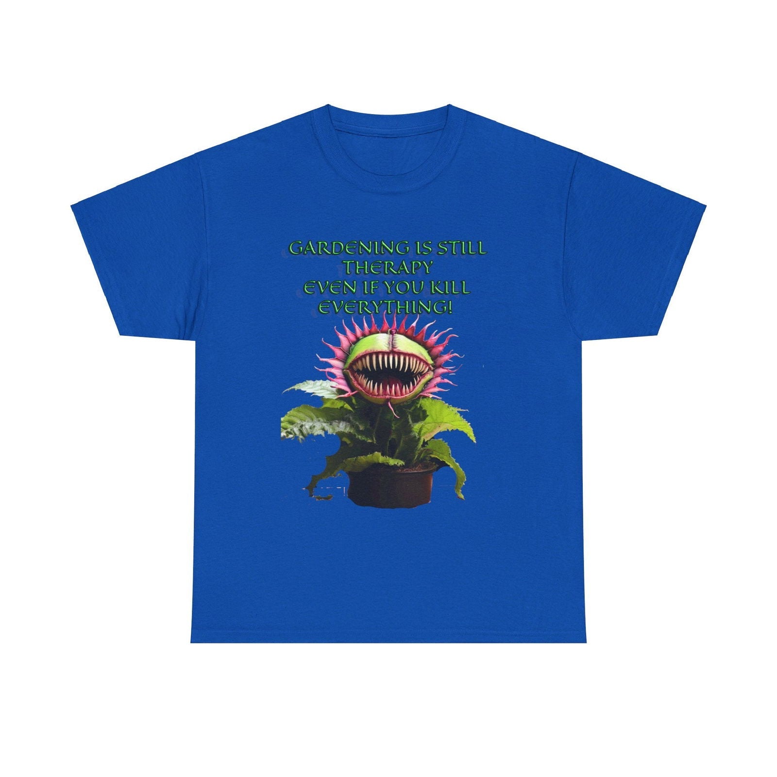 Gardening Is Therapy Unisex Heavy Cotton Tee - S - Mart Shop Smart Treasures