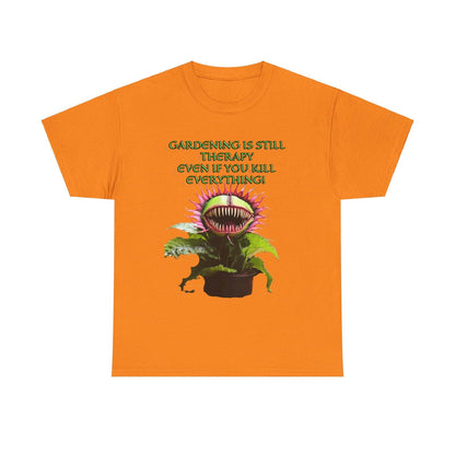 Gardening Is Therapy Unisex Heavy Cotton Tee - S-Mart Shop Smart Treasures
