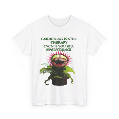Gardening Is Therapy Unisex Heavy Cotton Tee - S-Mart Shop Smart Treasures