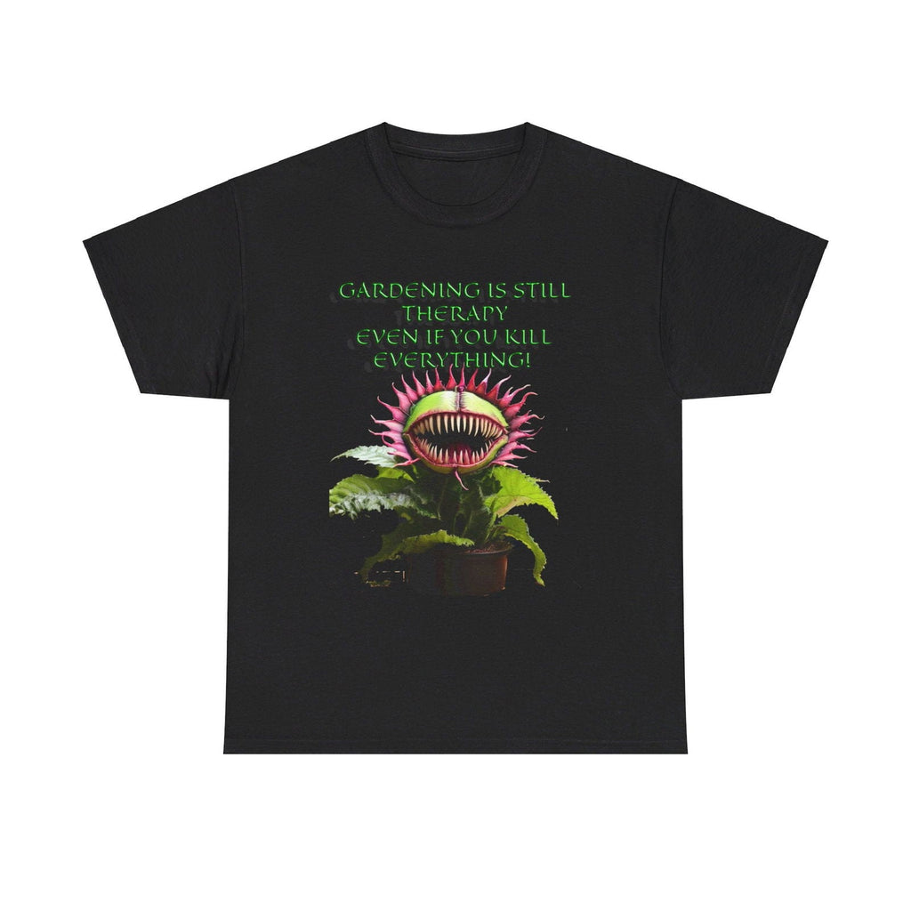 Gardening Is Therapy Unisex Heavy Cotton Tee - S - Mart Shop Smart Treasures