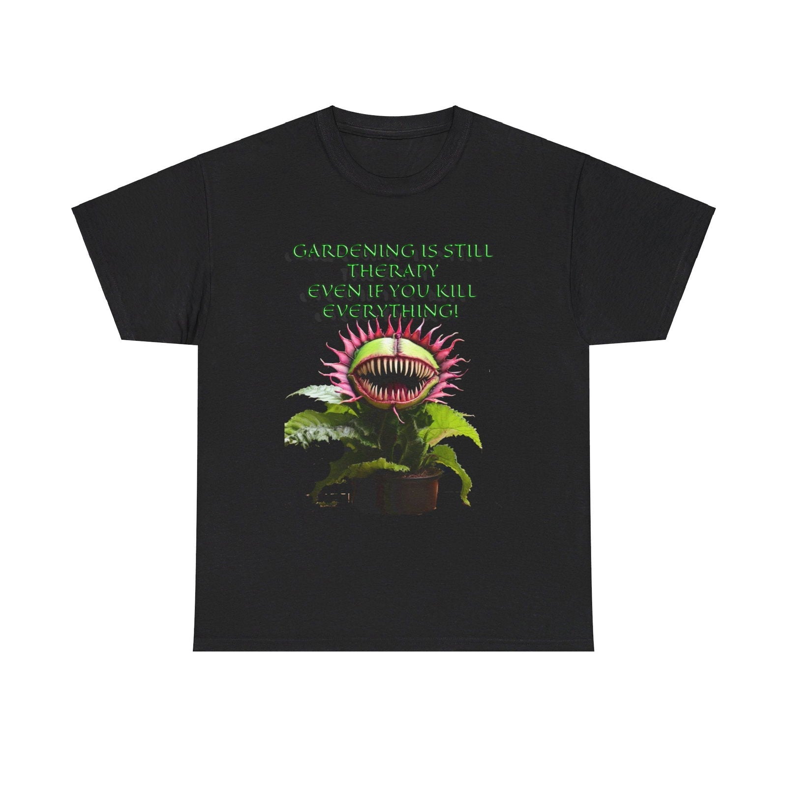 Gardening Is Therapy Unisex Heavy Cotton Tee - S - Mart Shop Smart Treasures