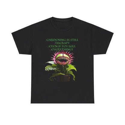 Gardening Is Therapy Unisex Heavy Cotton Tee - S-Mart Shop Smart Treasures