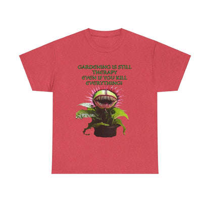 Gardening Is Therapy Unisex Heavy Cotton Tee - S-Mart Shop Smart Treasures