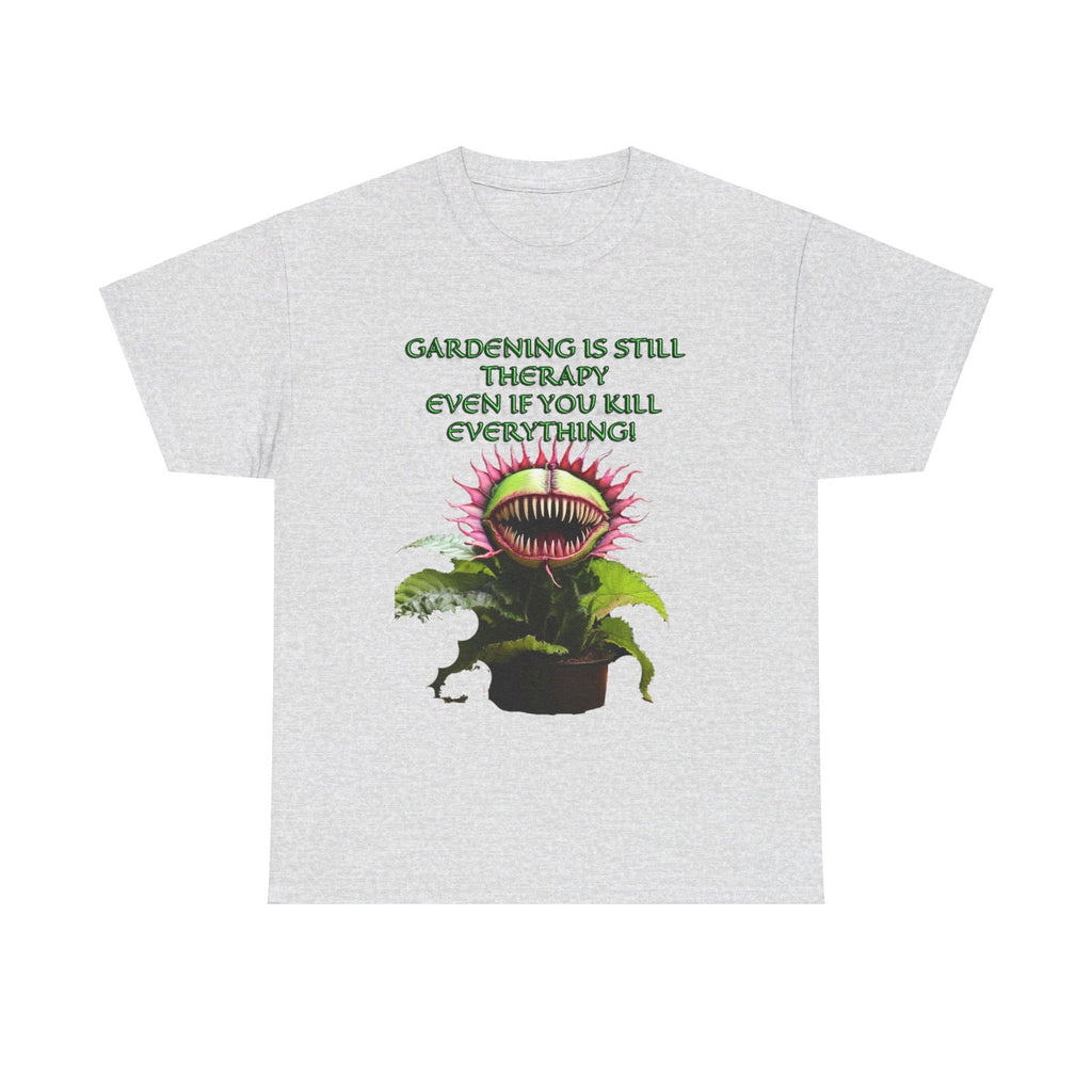 Gardening Is Therapy Unisex Heavy Cotton Tee - S - Mart Shop Smart Treasures