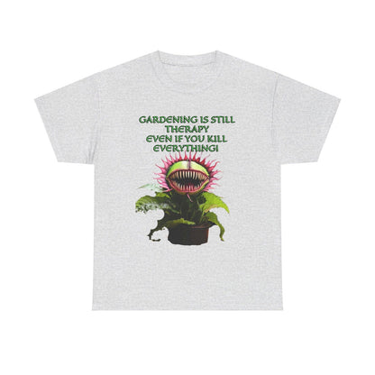 Gardening Is Therapy Unisex Heavy Cotton Tee - S-Mart Shop Smart Treasures