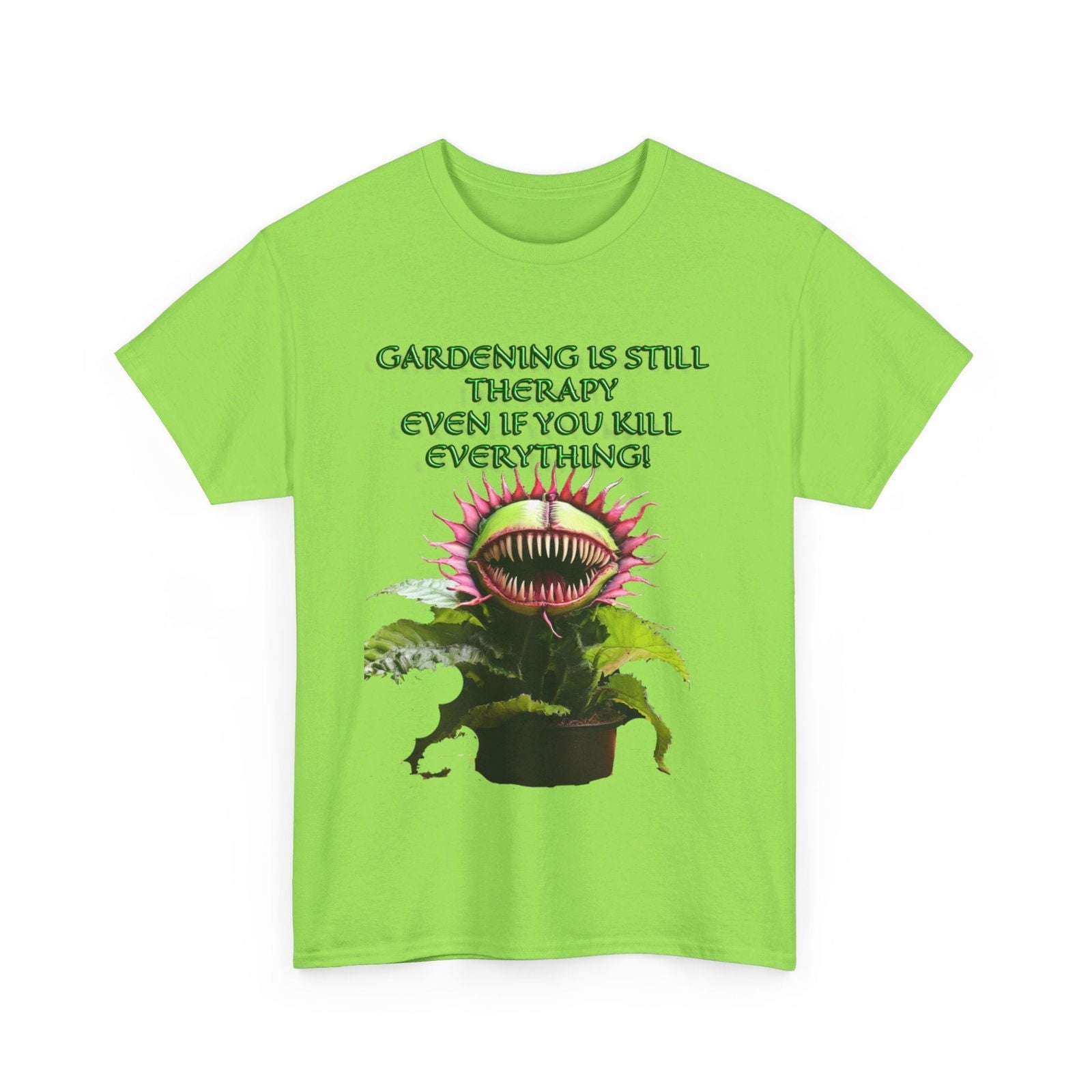 Gardening Is Therapy Unisex Heavy Cotton Tee - S-Mart Shop Smart Treasures
