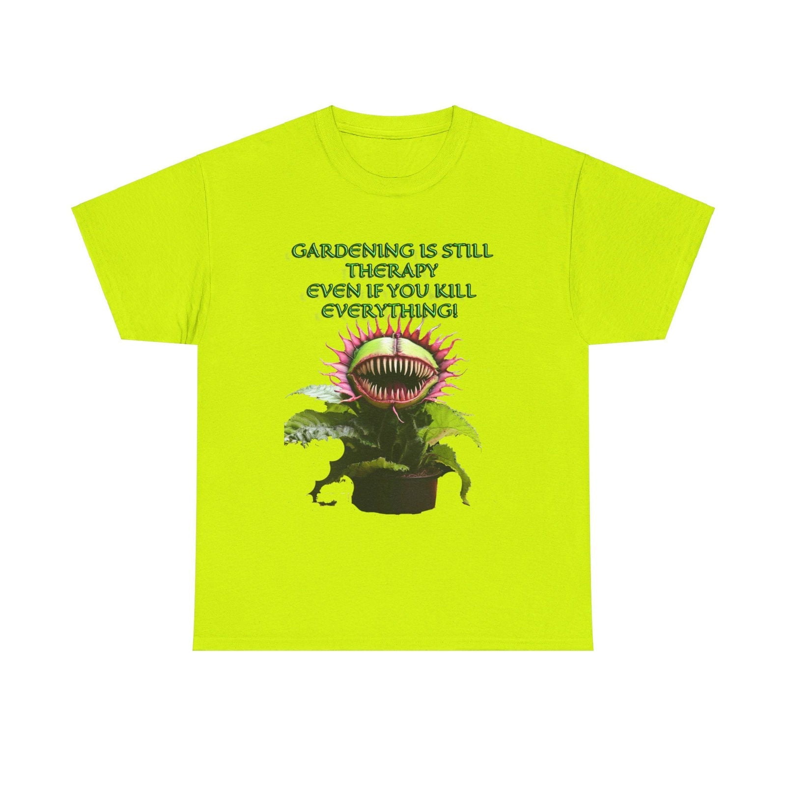 Gardening Is Therapy Unisex Heavy Cotton Tee - S - Mart Shop Smart Treasures