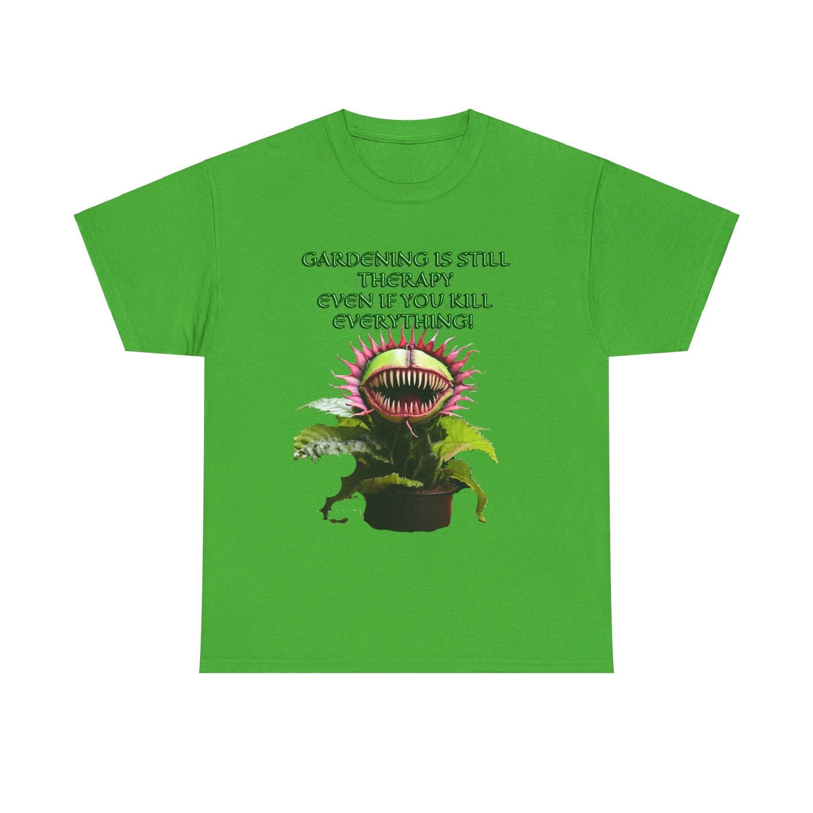 Gardening Is Therapy Unisex Heavy Cotton Tee - S - Mart Shop Smart Treasures
