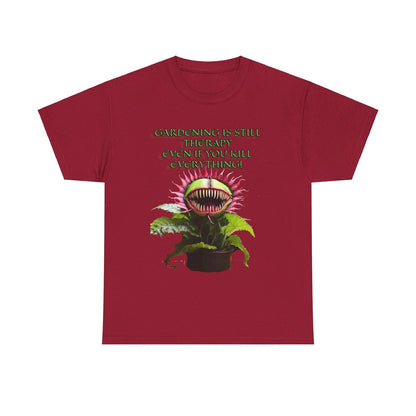Gardening Is Therapy Unisex Heavy Cotton Tee - S-Mart Shop Smart Treasures