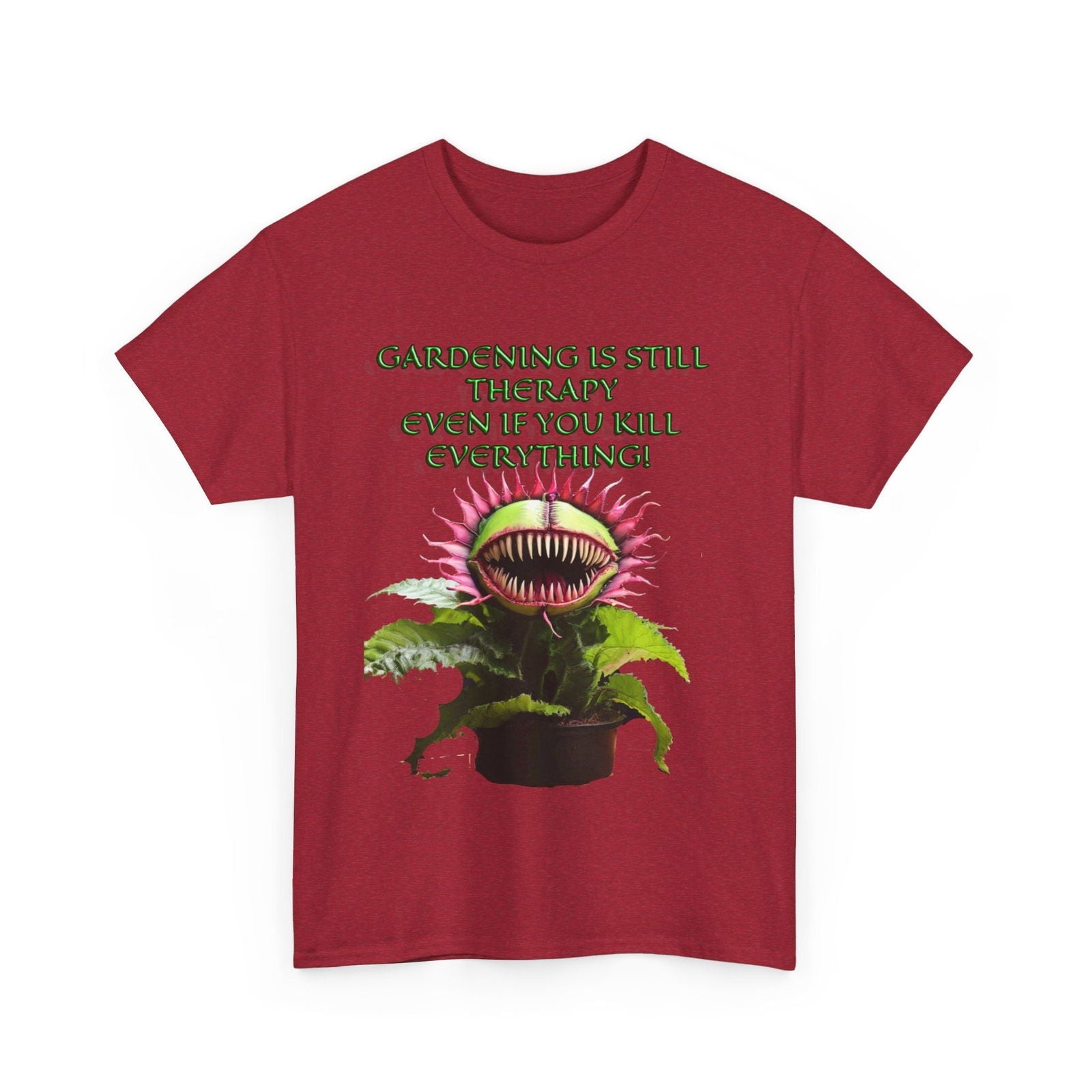 Gardening Is Therapy Unisex Heavy Cotton Tee - S-Mart Shop Smart Treasures