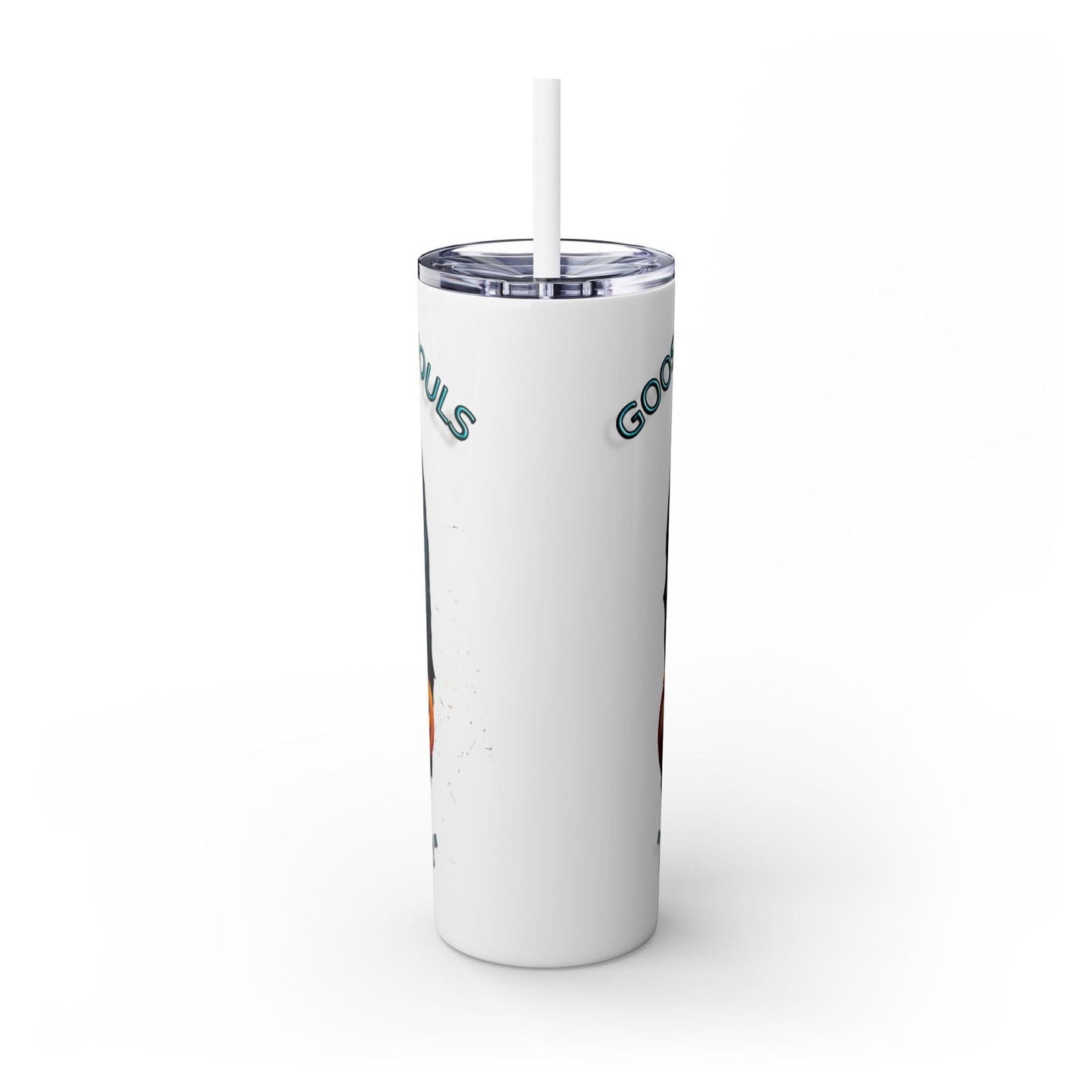 Goose Bumps And Ghouls Too Cute To Spook Skinny Tumbler with Straw, 20oz - S-Mart Shop Smart Treasures