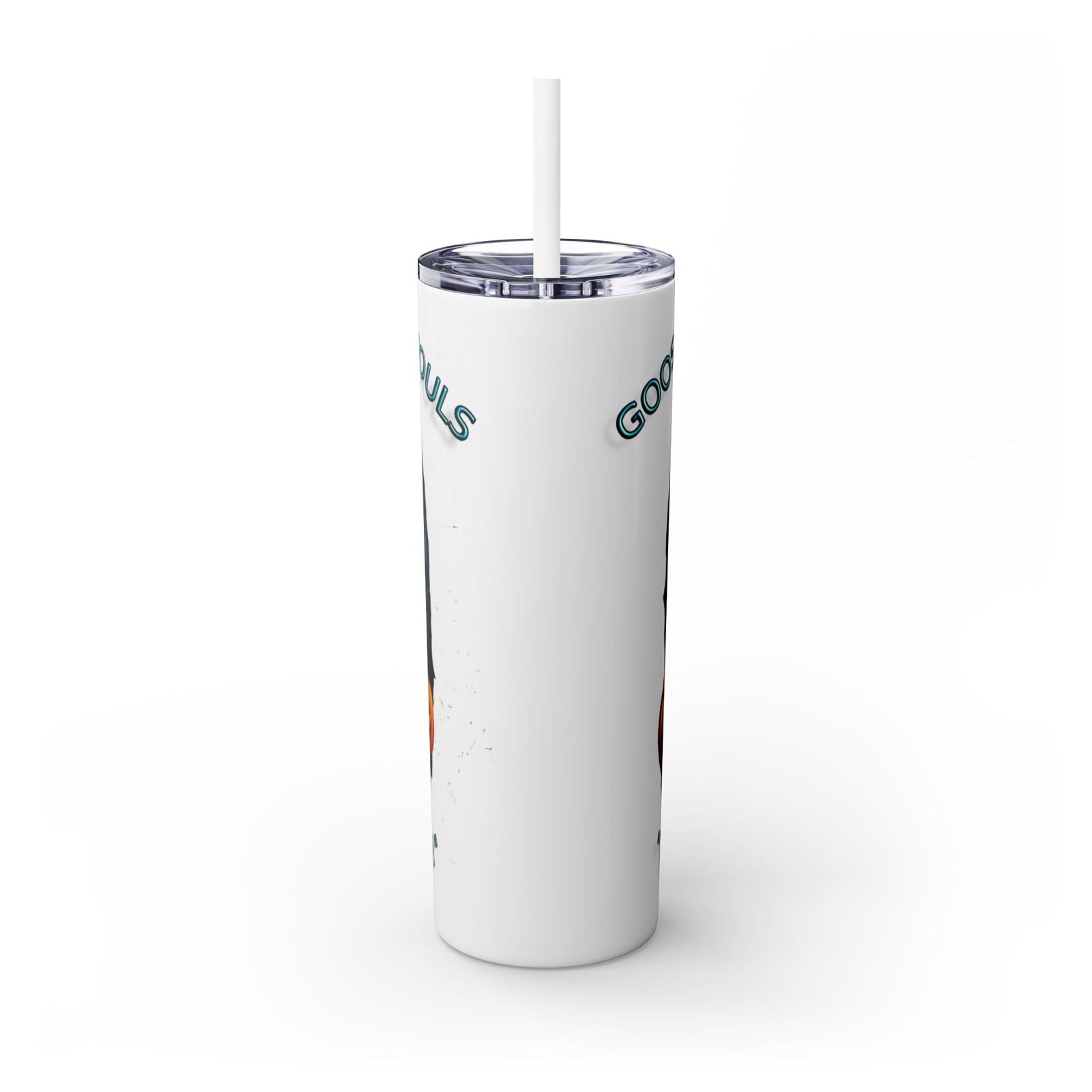 Goose Bumps And Ghouls Too Cute To Spook Skinny Tumbler with Straw, 20oz - S-Mart Shop Smart Treasures