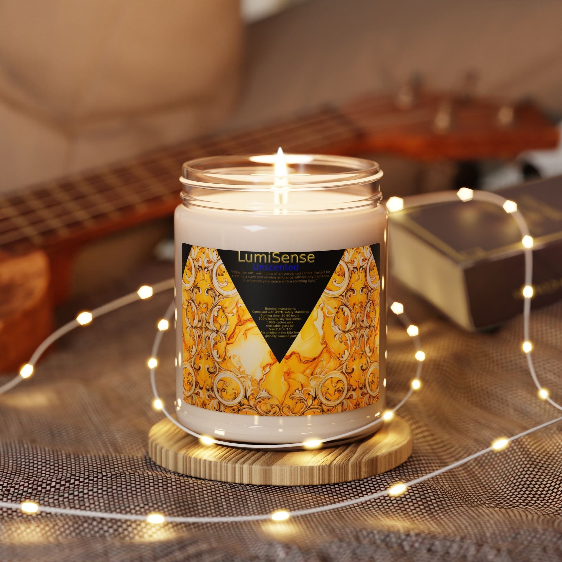 Handcrafted Scented Soy Candle - 9oz, Luxurious Orange Blossom Aroma - S-Mart Shop Smart Treasures