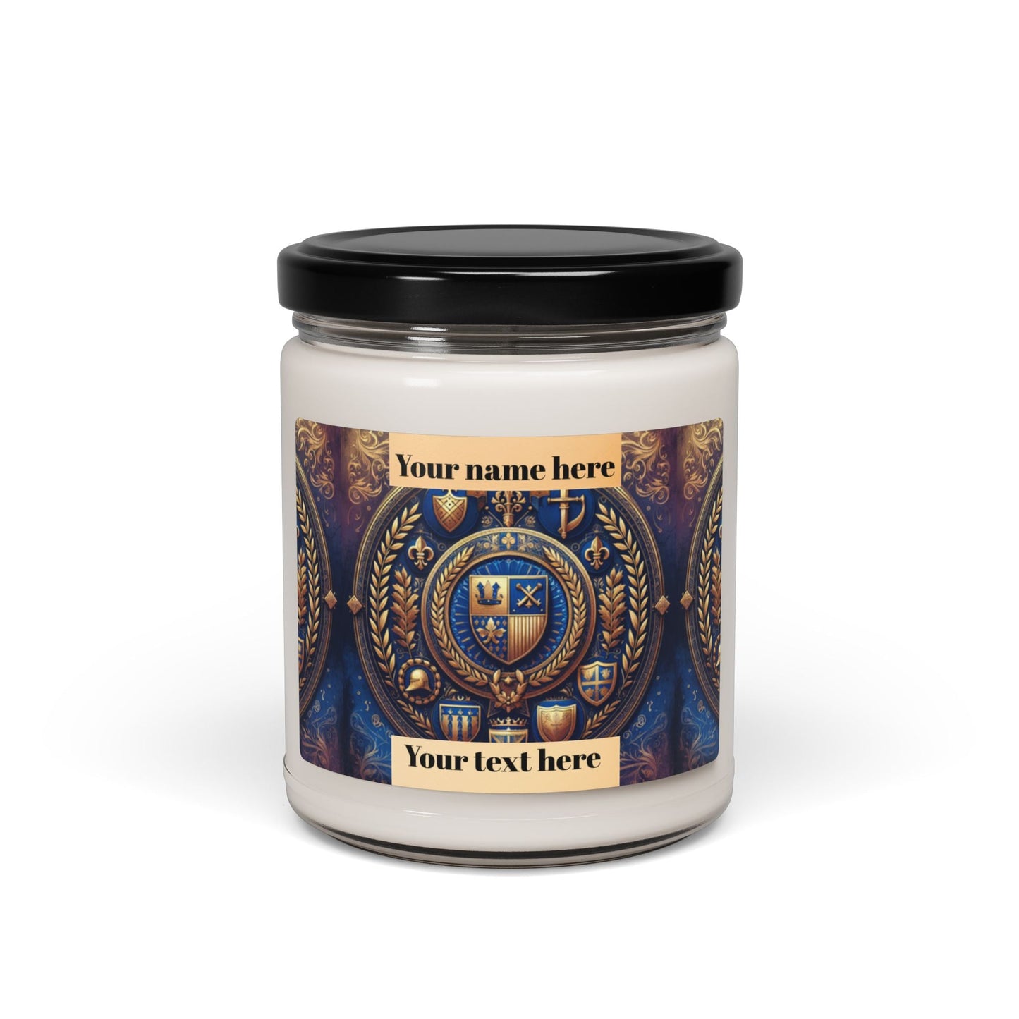 Honor Customizable Royal Crest – 9oz Decorative Candle for Home & Occasions - S-Mart Shop Smart Treasures