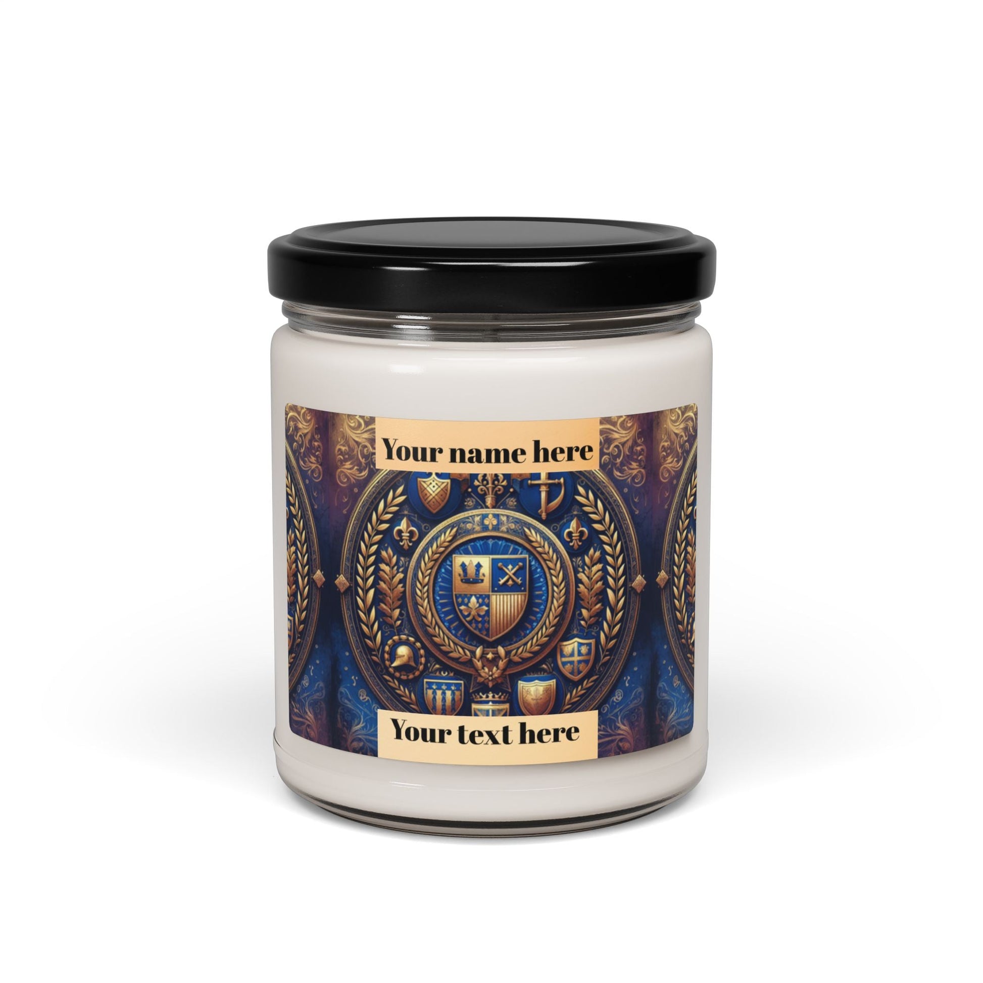 Honor Customizable Royal Crest – 9oz Decorative Candle for Home & Occasions - S-Mart Shop Smart Treasures