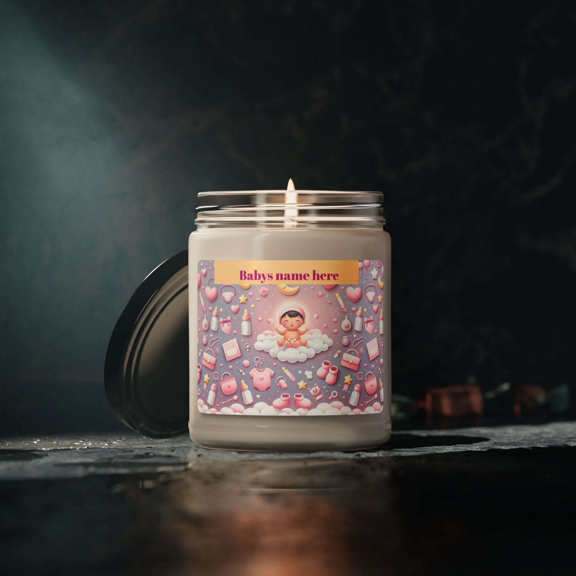 It's A Girl Whimsical Pink Dream Scented Soy Candle - 9oz Delightful Relaxation - S-Mart Shop Smart Treasures