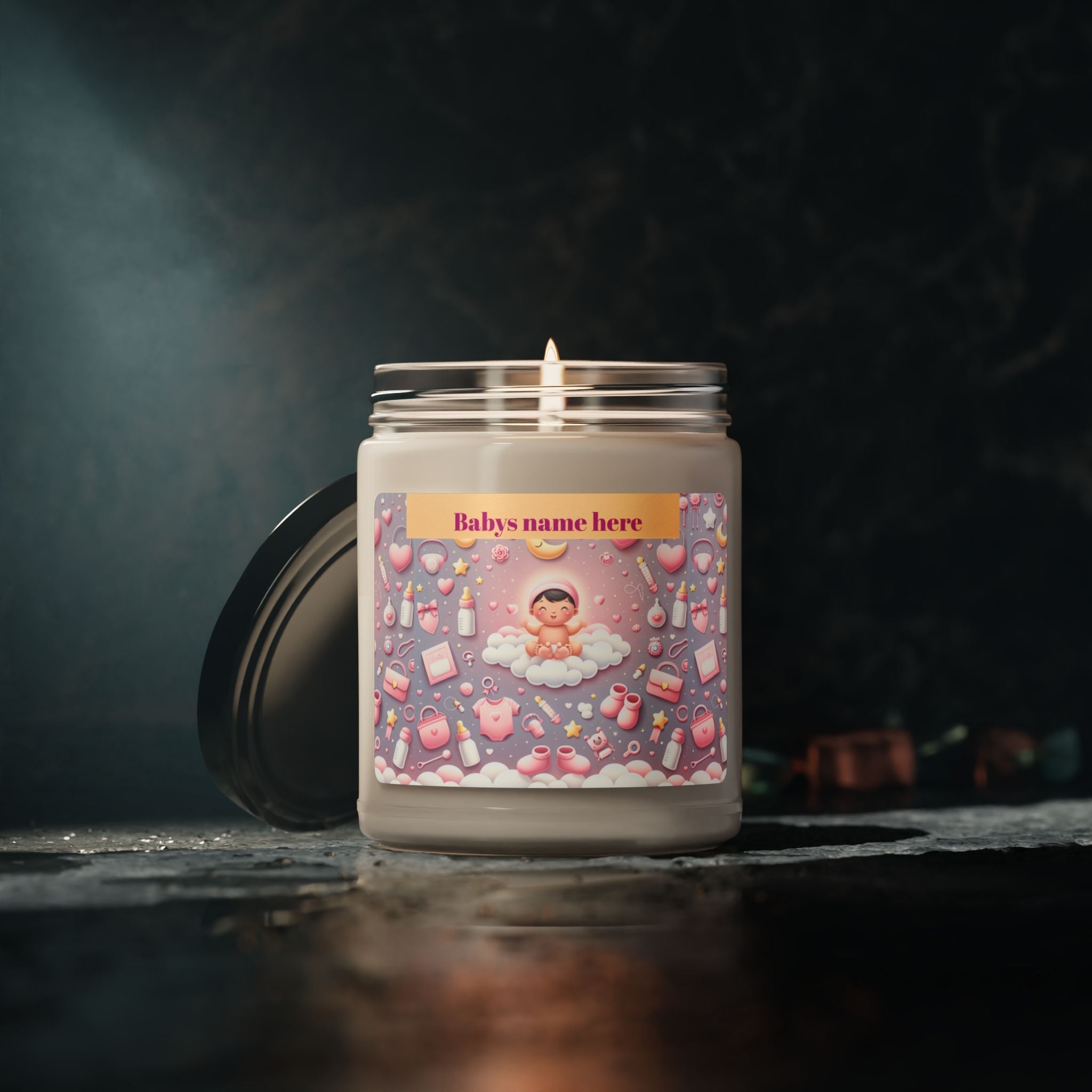 It's A Girl Whimsical Pink Dream Scented Soy Candle - 9oz Delightful Relaxation - S-Mart Shop Smart Treasures