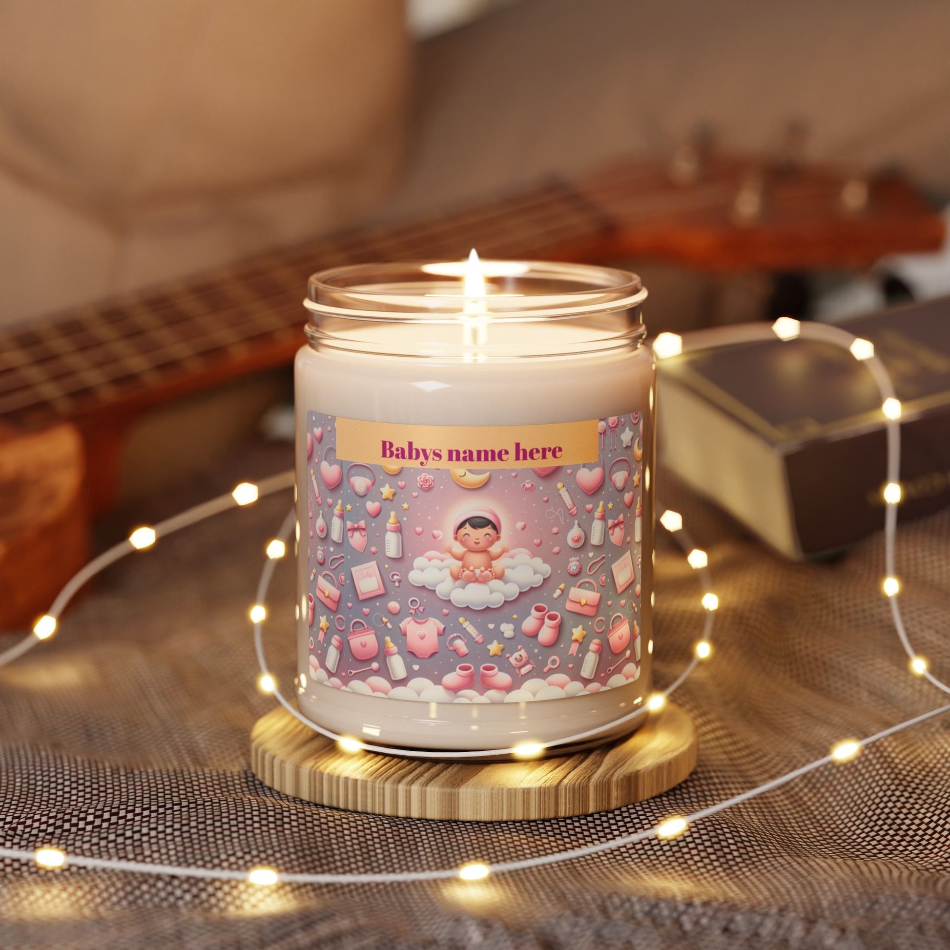 It's A Girl Whimsical Pink Dream Scented Soy Candle - 9oz Delightful Relaxation - S-Mart Shop Smart Treasures