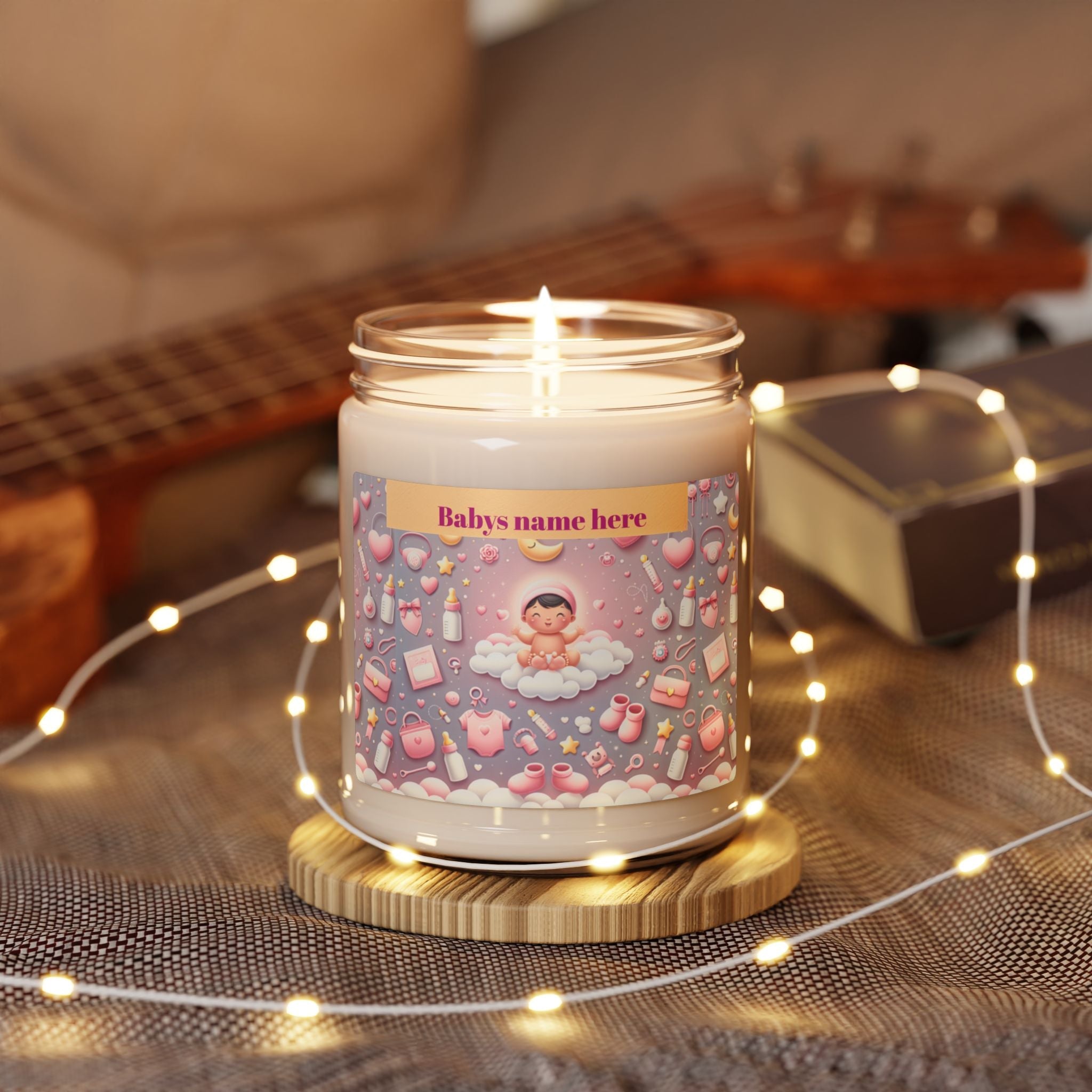It's A Girl Whimsical Pink Dream Scented Soy Candle - 9oz Delightful Relaxation - S-Mart Shop Smart Treasures