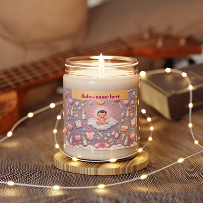 It's A Girl Whimsical Pink Dream Scented Soy Candle - 9oz Delightful Relaxation - S-Mart Shop Smart Treasures