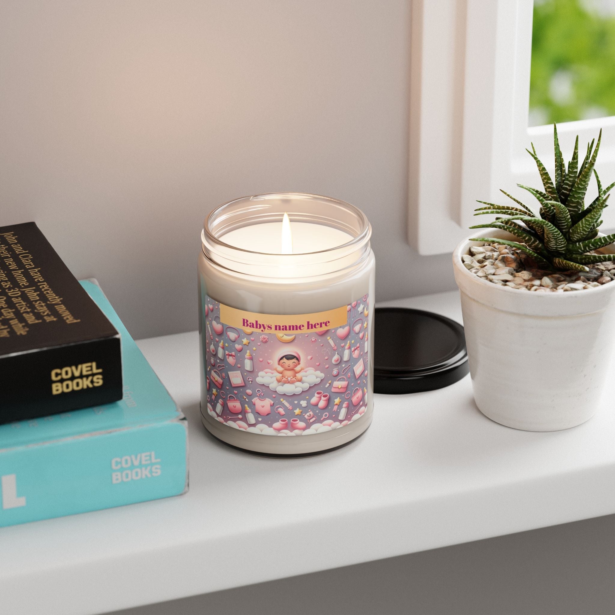 It's A Girl Whimsical Pink Dream Scented Soy Candle - 9oz Delightful Relaxation - S-Mart Shop Smart Treasures