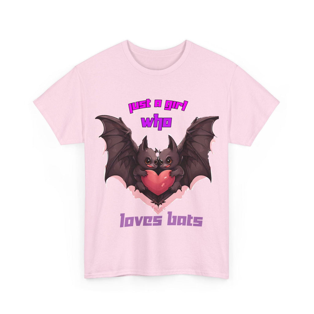 Just a Girl Who Loves Bats Unisex Heavy Cotton Tee - S-Mart Shop Smart Treasures