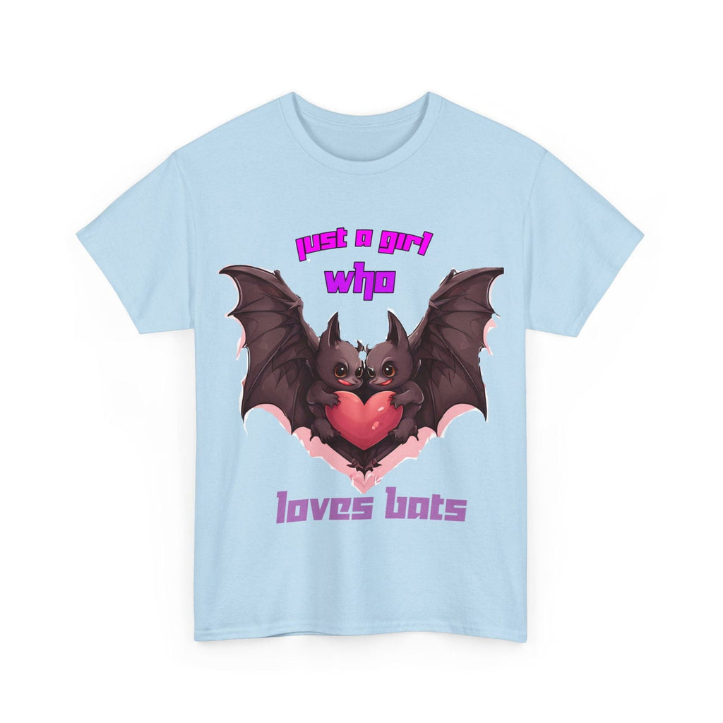 Just a Girl Who Loves Bats Unisex Heavy Cotton Tee - S-Mart Shop Smart Treasures
